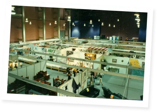 Pasillos de una exposición