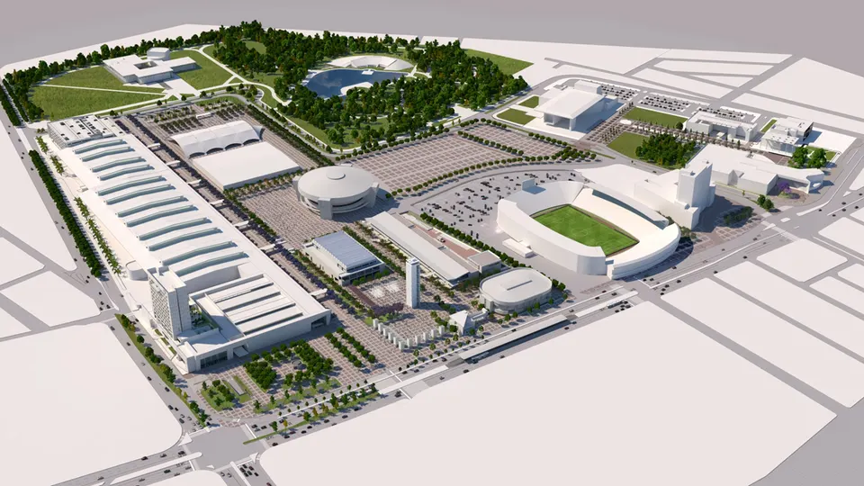 Render del complejo Distrito León MX